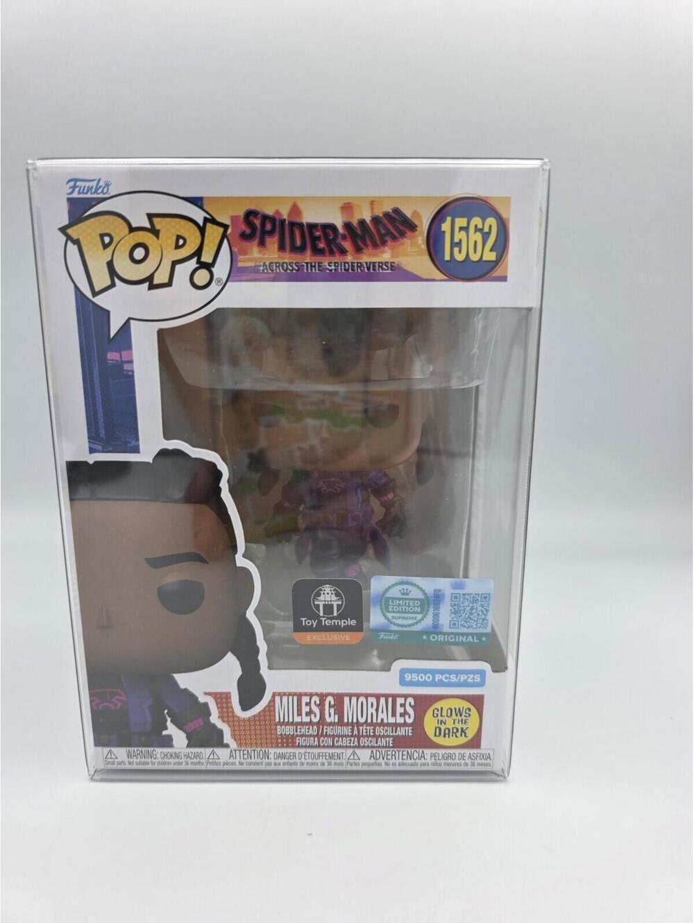 Funko Pop 1562 Toy Temple Spider-Man Miles G. Morales LE 9500 + Protector NEW ✅